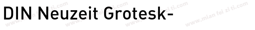 DIN Neuzeit Grotesk字体转换